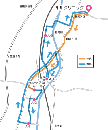 Aコース(戸塚駅西口・東口循環)